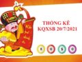 Thống kê chi tiết SXMB 20/7/2021 thứ 3