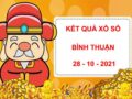 Thống kê Xổ Số Bình Thuận ngày 28/10/2021 thứ 5