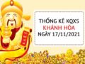 Thống kê xổ số Khánh Hòa ngày 17/11/2021 thứ 4 hôm nay