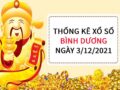 Vài nét thống kê xổ số Bình Dương ngày 3/12/2021 hôm nay