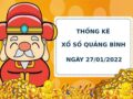 Thống kê thống kê xổ số Quảng Bình 27/1/2022