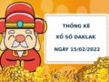 Thống kê thống kê xổ số Daklak 15/2/2022