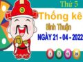 Thống kê XSBTH ngày 21/4/2022 – Thống kê đài xổ số Bình Thuận thứ 5