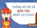 Thống kê kết quả xổ số Bến Tre ngày 12/7/2022 thứ 3 hôm nay