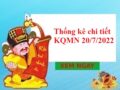 Thống kê chi tiết kết quả MN 20/7/2022 thứ 4