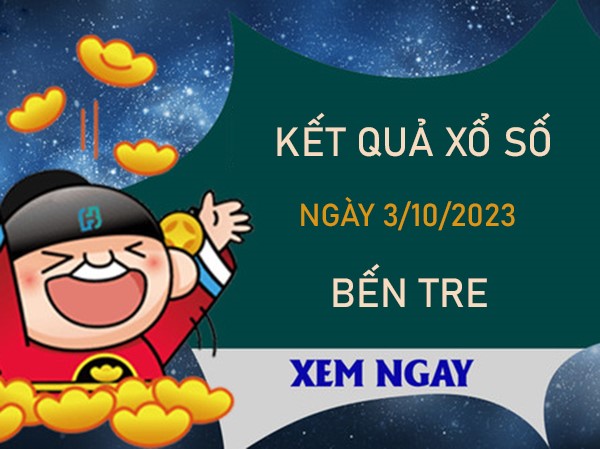 Thống kê XSBT 3/10/2023 dự đoán chốt loto 2 số đẹp